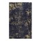 Edge Collections - 8' x 10' - Black & Gold - Washable Area Rugs Low-Pile Non-Slip Rug for Dining Room and Living Room - 1 Piece